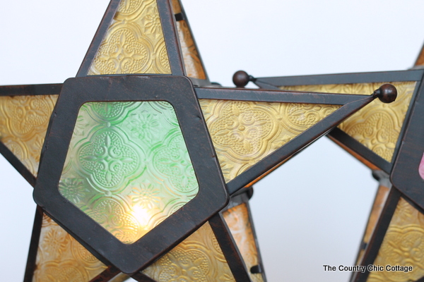 Christmas painted lanterns
