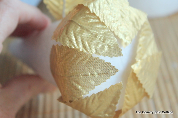 How to make these gorgeous gold leaf trees for your Christmas decor.