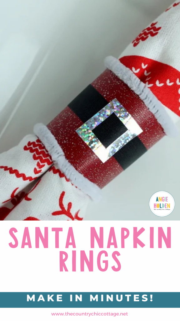 make Santa napkin rings
