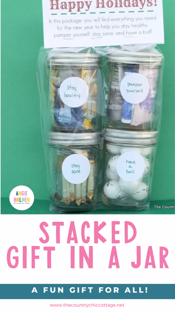 stacked gift in a jar
