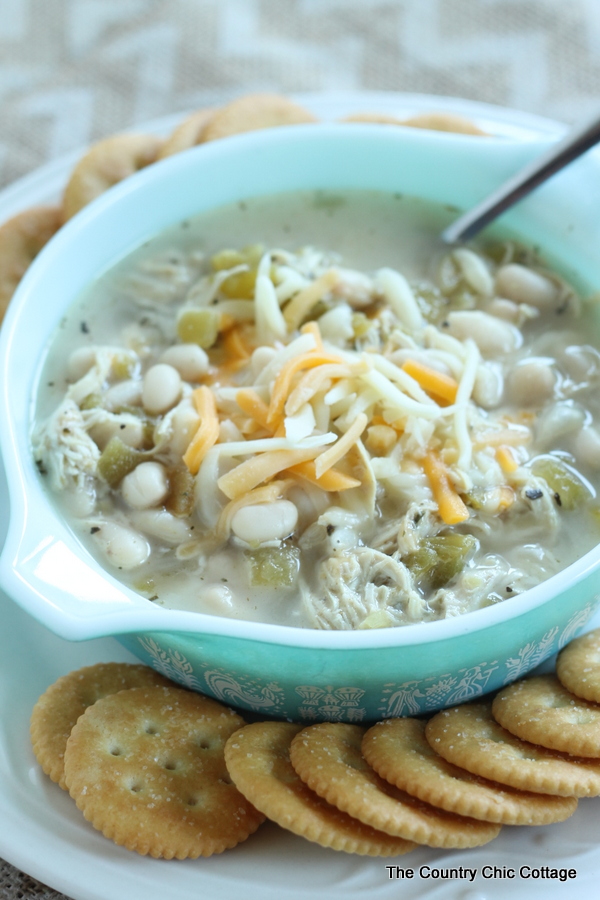 White Chicken Chili Recipe -- Try this great white chili recipe for your family!