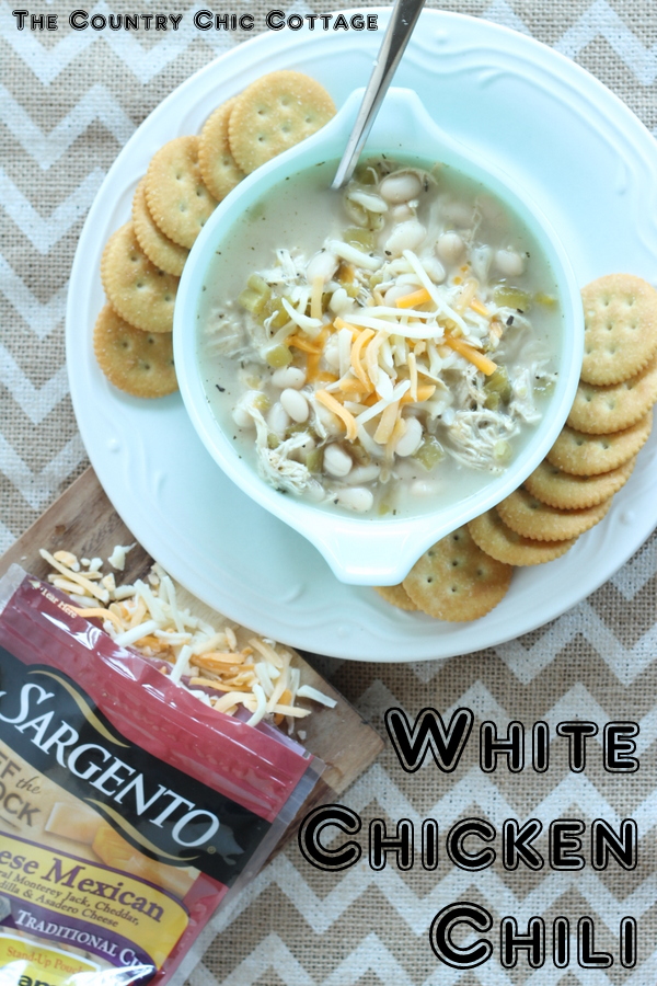 White Chicken Chili Recipe -- Try this great white chili recipe for your family!