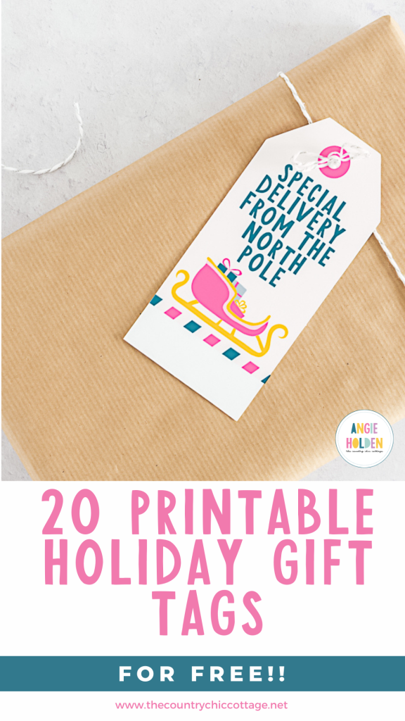 20 printable holiday gift tags