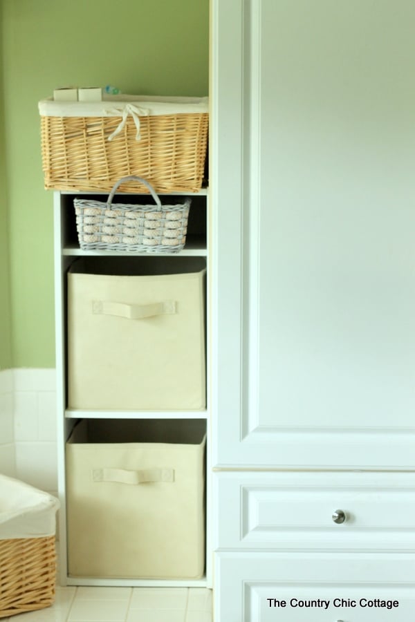 Bathroom cabinet and drawer organization ideas -- simple ideas to implement in your home with supplies from Dollar General.