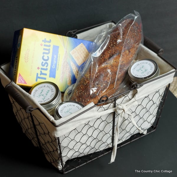 Cheese Spread Mason Jar Gift Basket