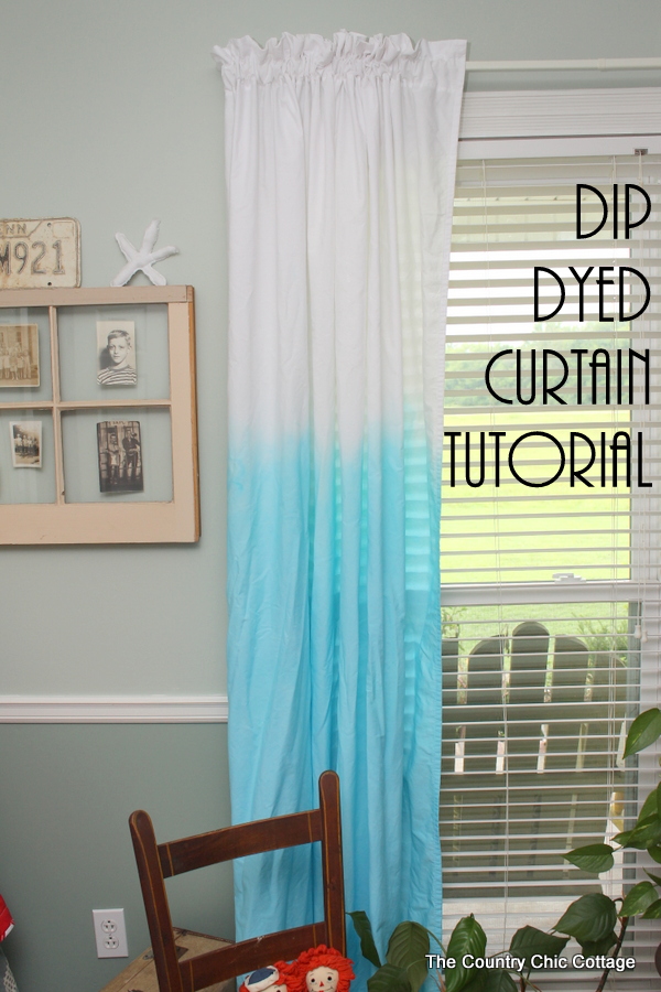 Dip Dyed Curtain Tutorial