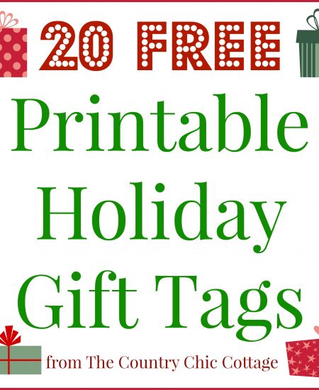 Print these holiday gift tags for FREE! Twenty options to make your Christmas merry and bright!