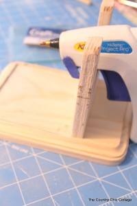 How to make a hot glue gun holder -- make this for your home or craft room!