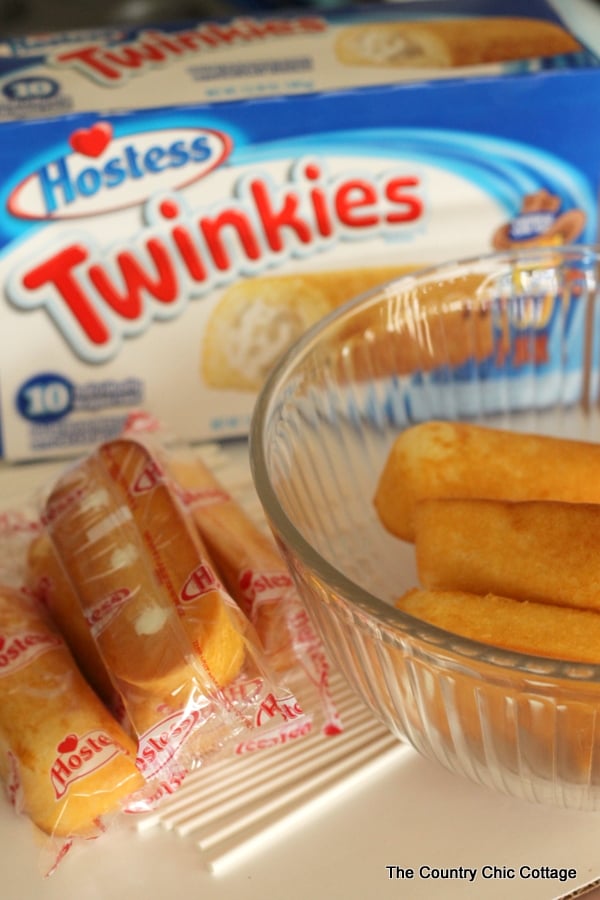 Twinkies in a bowl