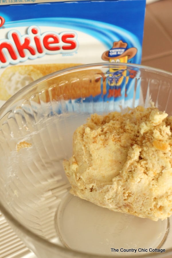 cake pop deeg gemaakt van Twinkies