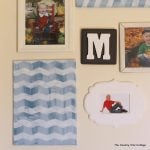 Using crackle medium with chalky finish paint -- see how to make this chevron art with a rustic feel and learn more about crackle medium.