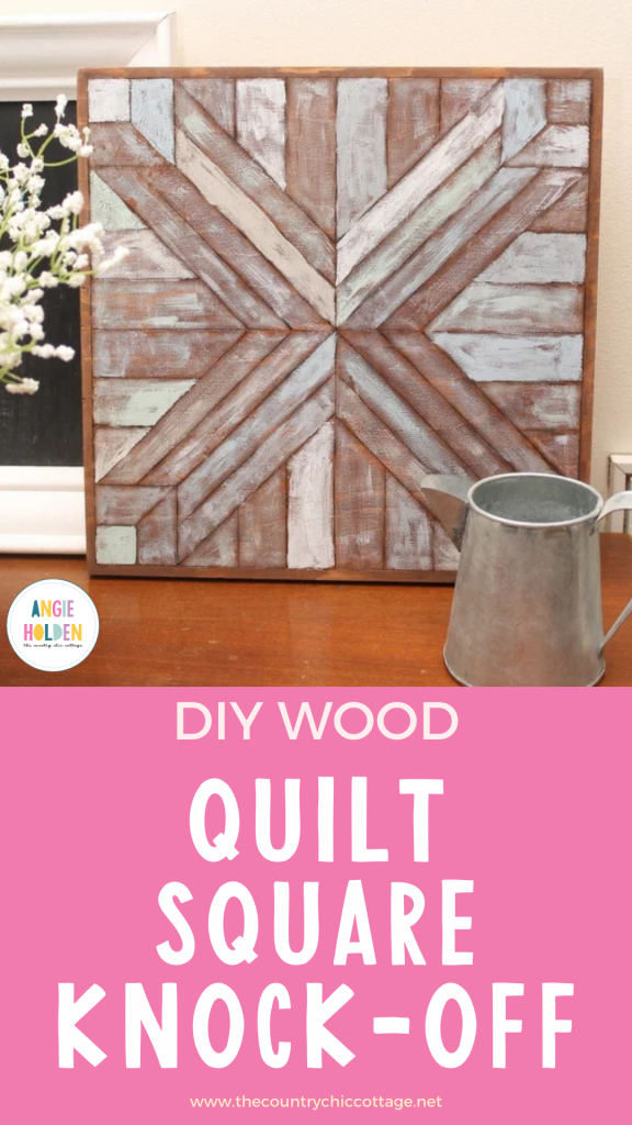 wood quilt square knock off