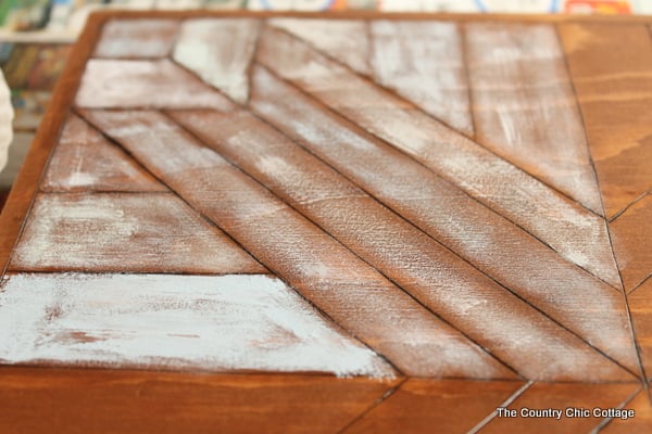 Painting your own wood quilt square with chalk paint