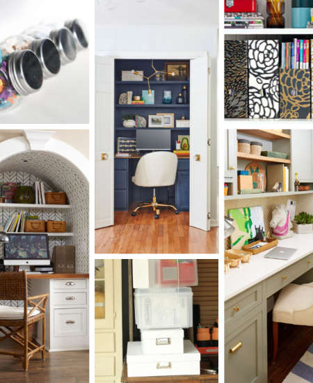 Home Office Organizing Ideas - The Country Chic Cottage - Square