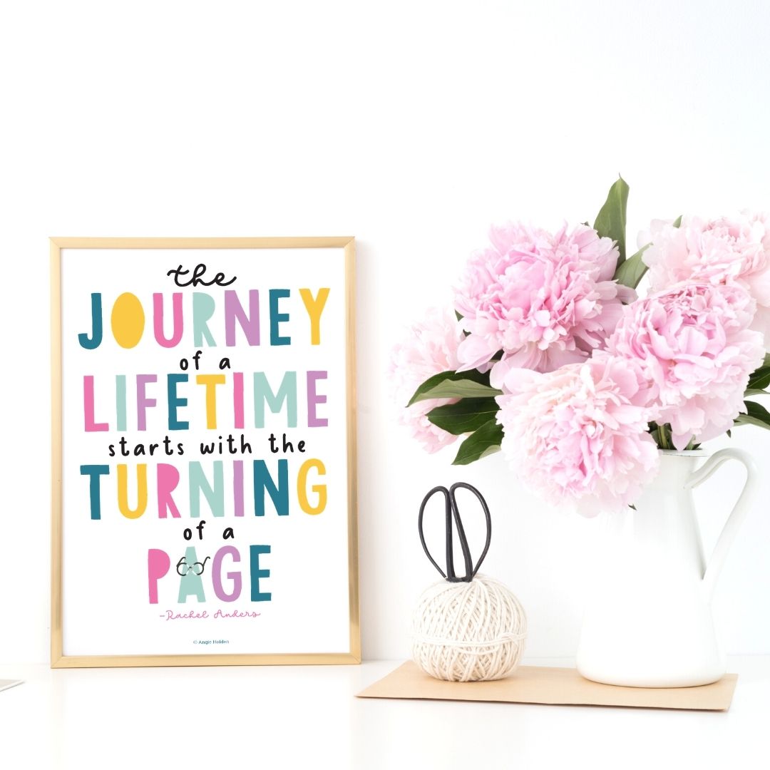 Free Printable Wall Decor with a Reading Theme