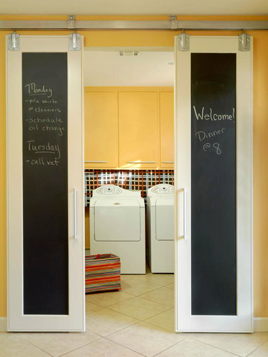 Tons of ideas and inspiration here for an organized laundry room!