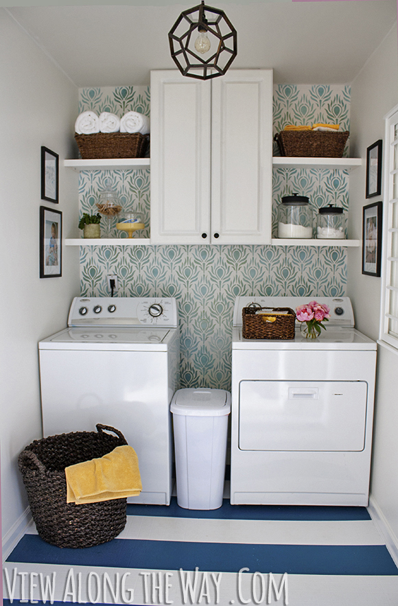 Tons of ideas and inspiration here for an organized laundry room!