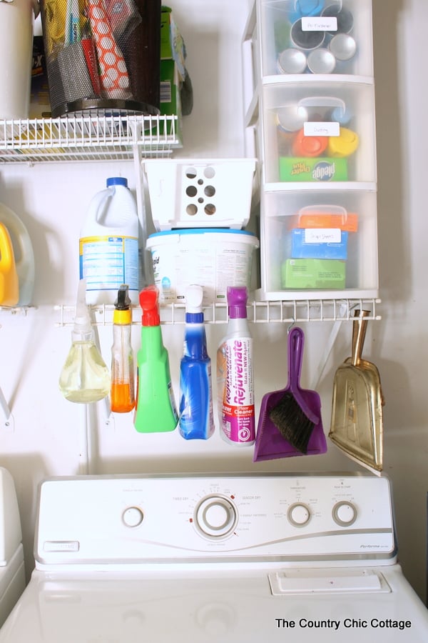 Ideas for an Organized Laundry Room -- get tips and tricks for organizing!