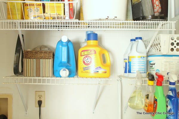 Ideas for an Organized Laundry Room -- get tips and tricks for organizing!