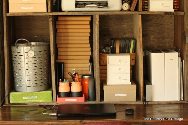 scrapbook clutter storage