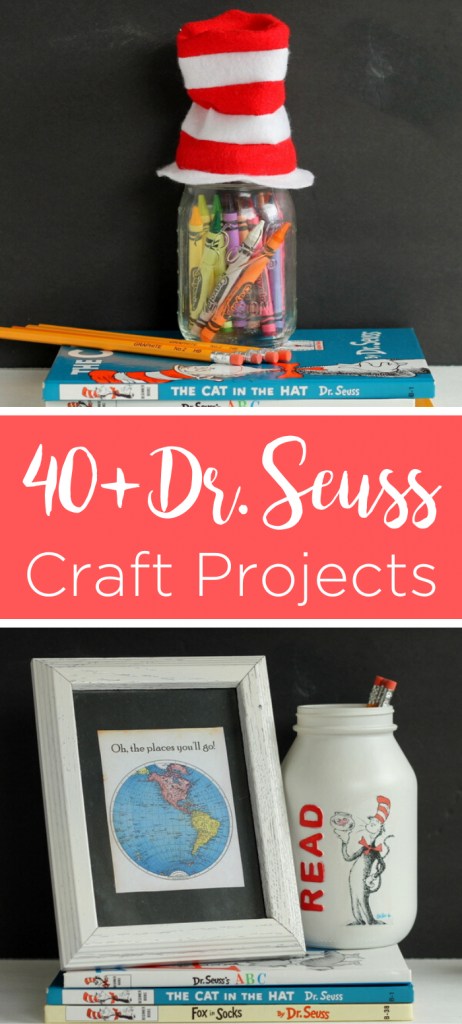 Give these Dr. Seuss crafts a try in your home! Celebrate Read Across America Day with these craft ideas that take 15 minutes or less to make. #drseuss #seuss #readacrossamerica #seusscrafts #quickcrafts #simplecrafts