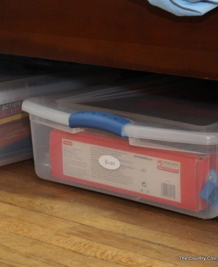 Great ideas for under the bed storage for toys!