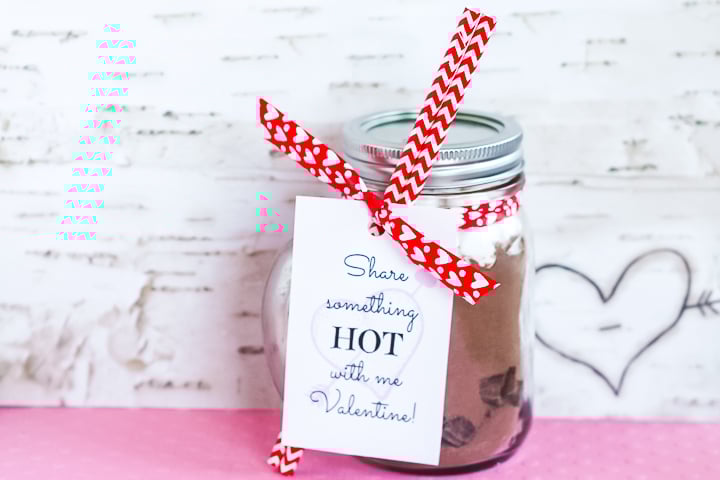 cadeau de saint valentin dans un bocal