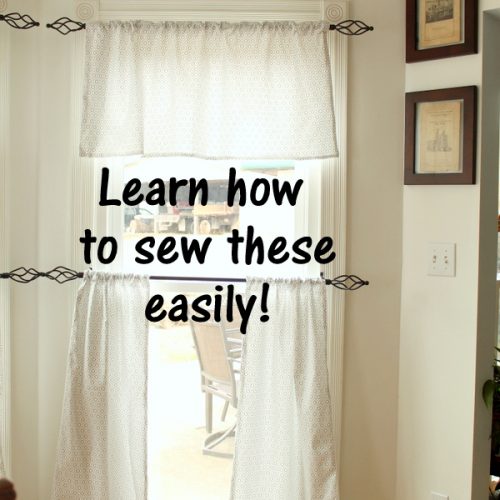 How To Sew Café Style Curtains The, How To Make Cafe Curtains With Rings