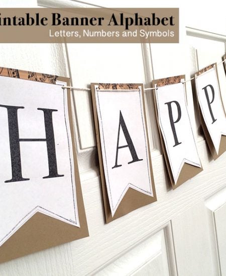 Printable Alphabet banner letters