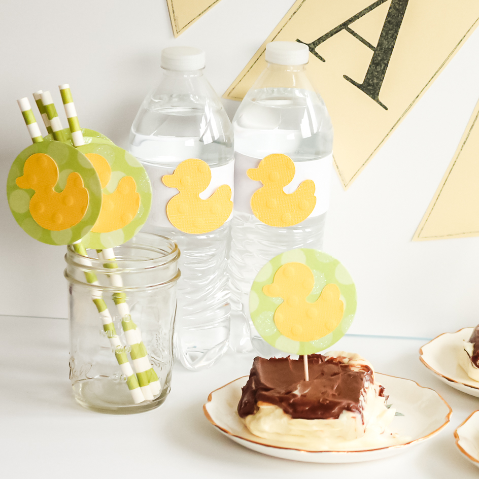 Duck Baby Shower Ideas with a Cricut Machine