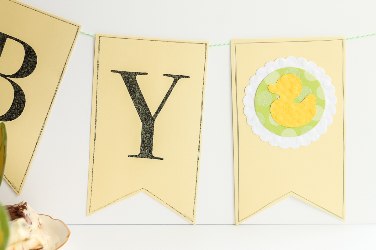 paper baby shower banner