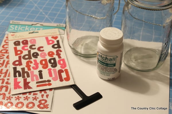 Glass etched mason jar lanterns -- perfect for weddings and so easy to make! I had no idea they made etching cream that you could re-use over and over!