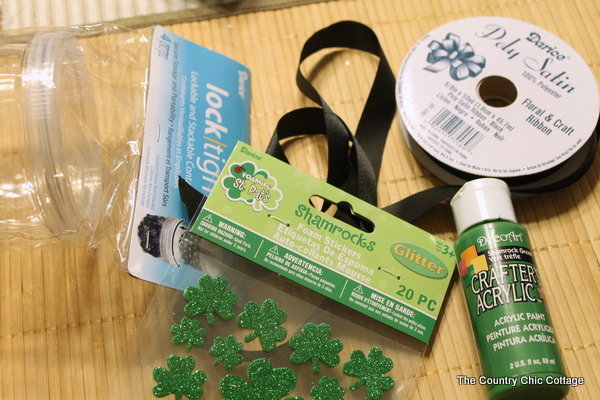 Supplies needed for a leprechaun hat treat