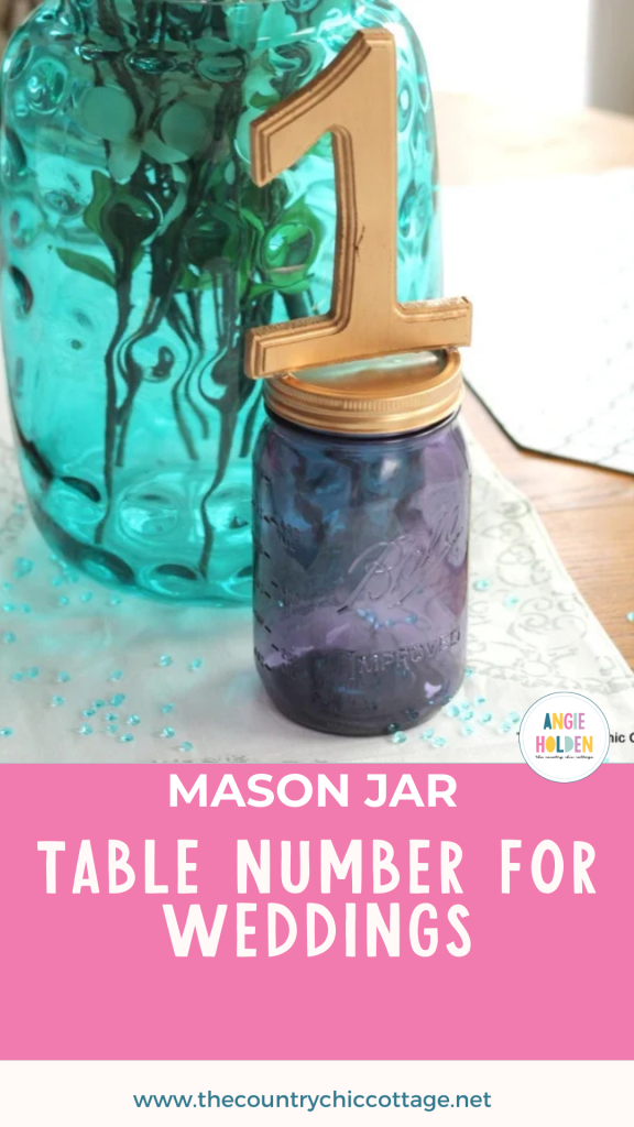 mason jar table number