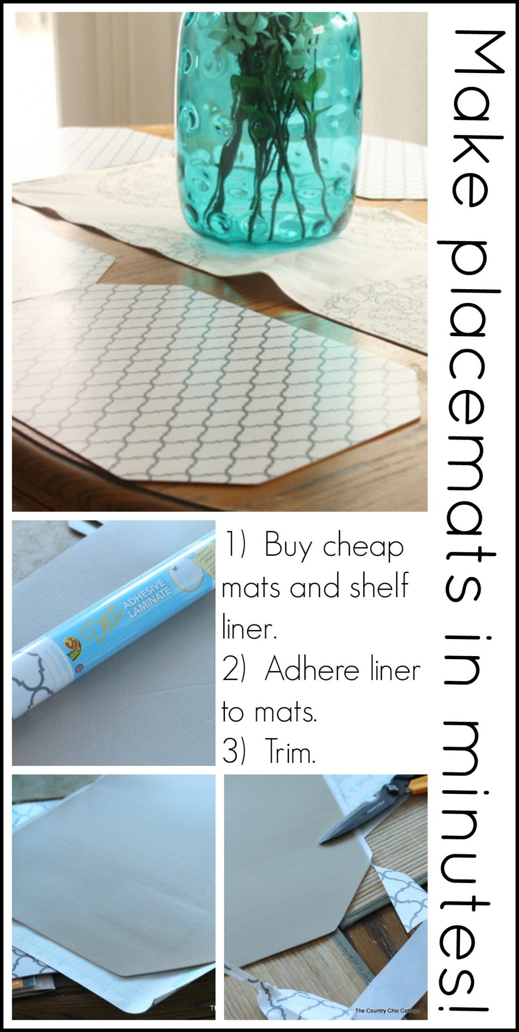 DIY placemats for kitchen table