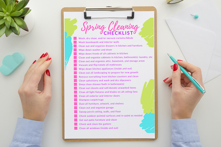 printable cleaning checklist