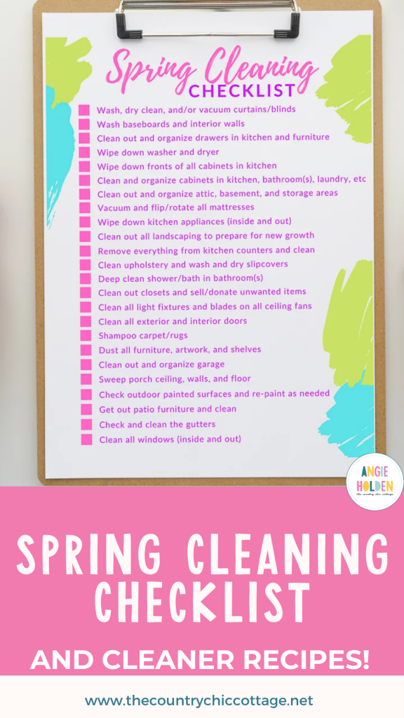 spring cleaning checklist