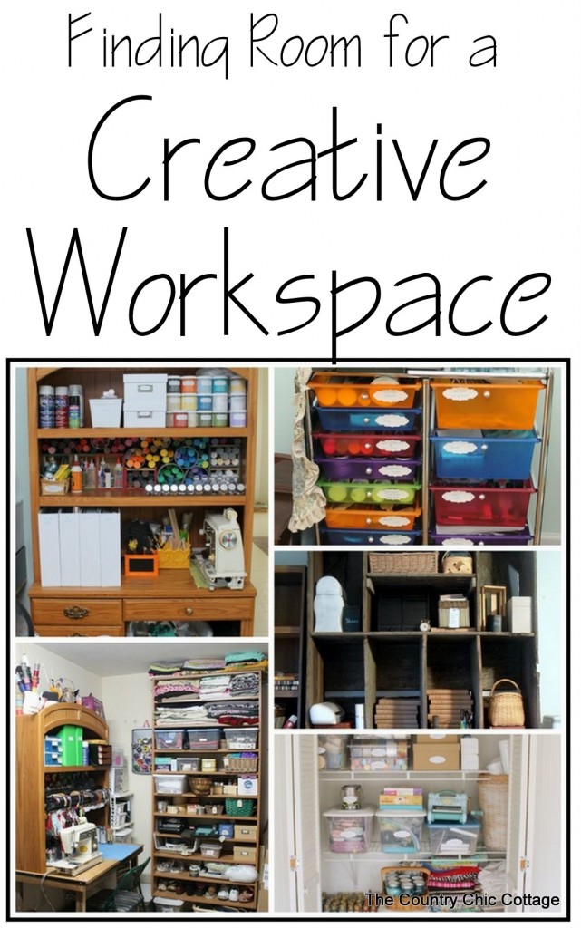 Finding Room for a Creative Workspace - Angie Holden The Country Chic ...