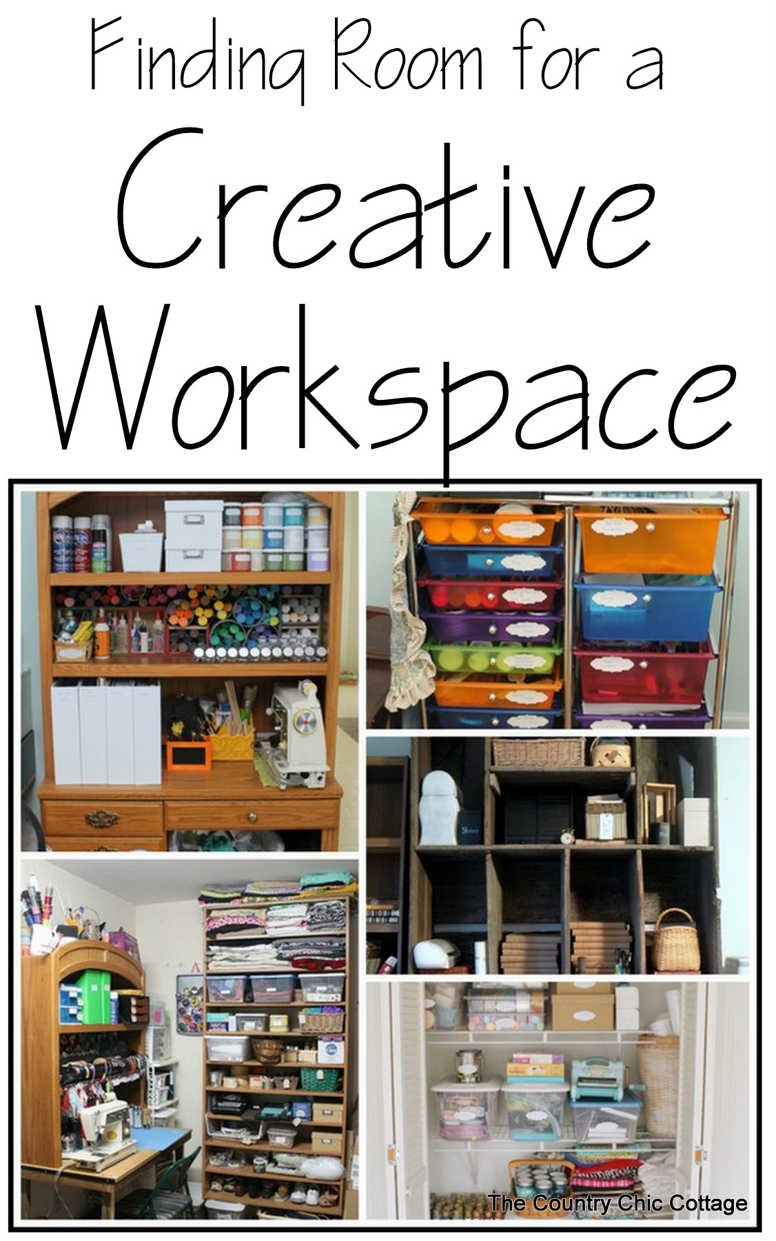 Finding room for a creative workspace in any size home or apartment!