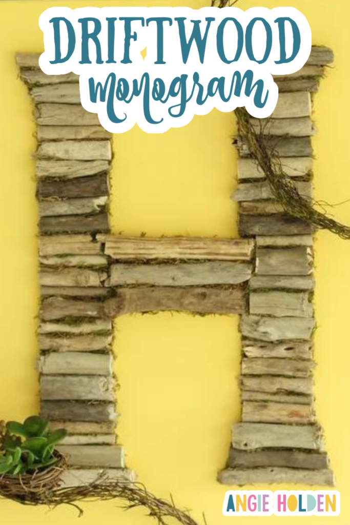 DIY Driftwood Monogram Art - Angie Holden The Country Chic Cottage