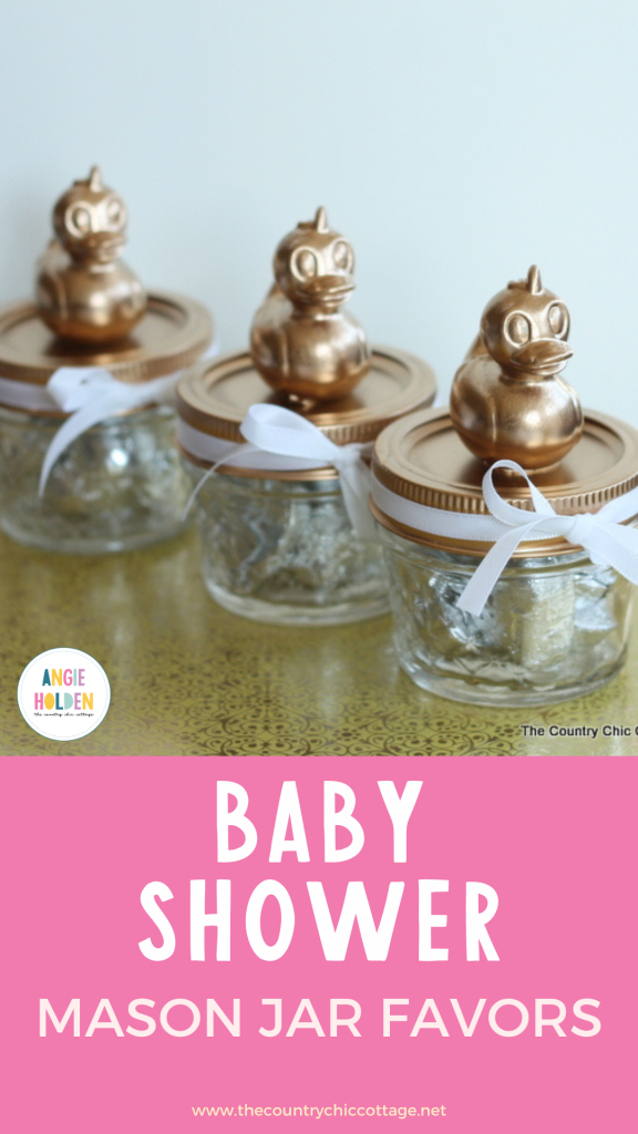 baby shower mason jar favors