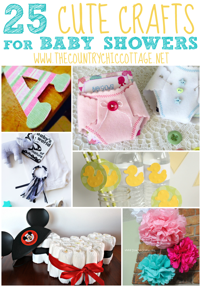 These 25 Cute Baby Shower Crafts are perfect for any themed baby shower!