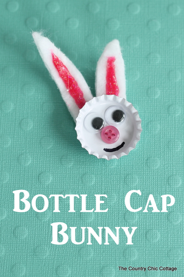 Bottle cap bunny