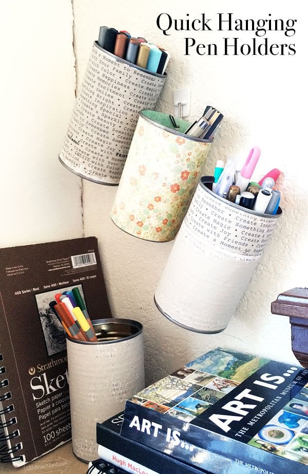 Great ideas for recycled crafts that take 15 minutes or less. Use one or more of these ideas for Earth Day!