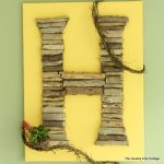 Monogram wall art made from drift wood -- will make a gorgeous addition to any home!