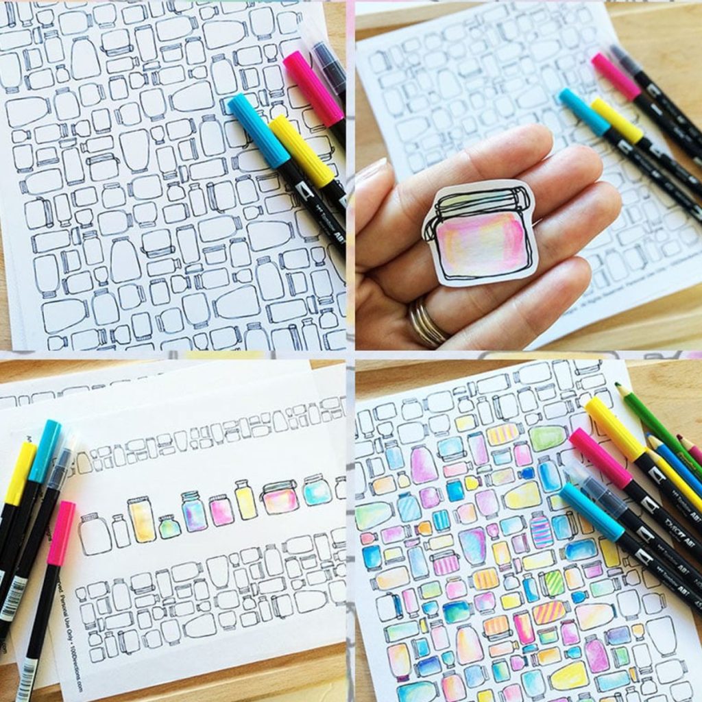 free mason jar printable