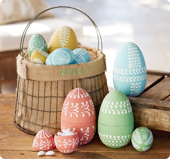 Pottery Barn ceramic Easter eggs