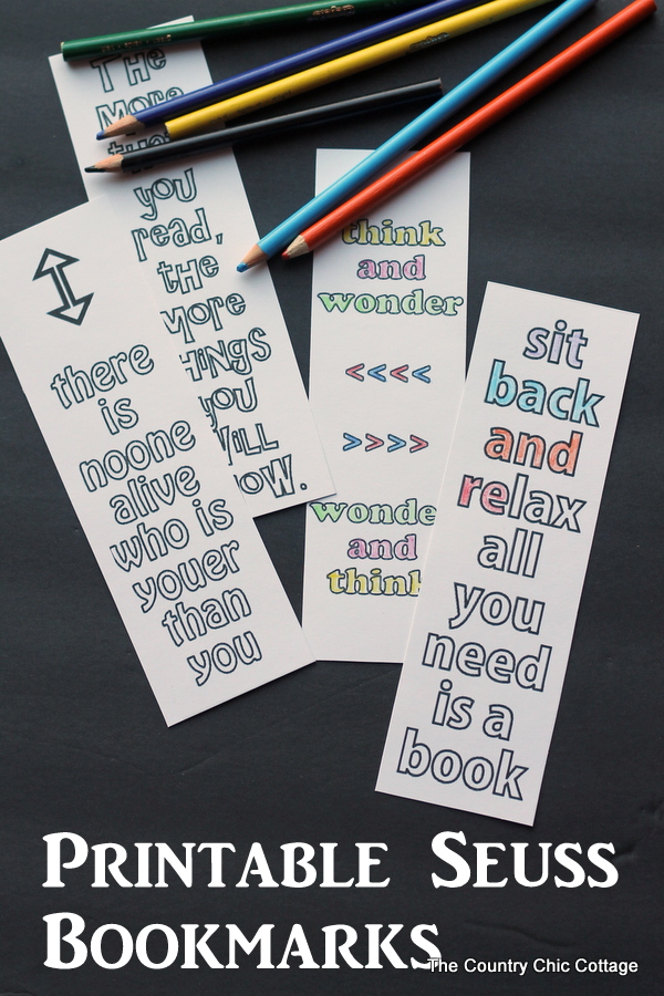 Print these free printable Seuss quote bookmarks for your kids, teacher, or yourself!