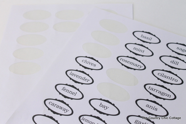 Printable marker labels