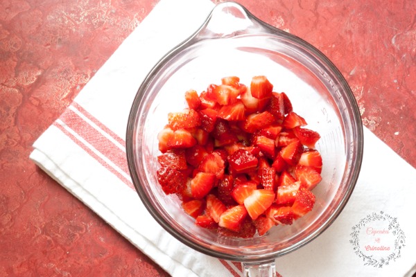 Strawberry and Lemon Muffins ~ fresh strawberries from cupcakesandcrinoline.com